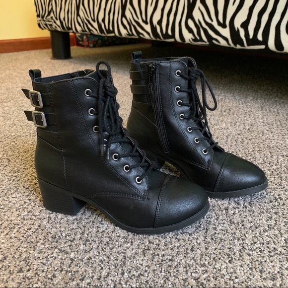 Thrasher Shoes - black “combat boots” size 6.5